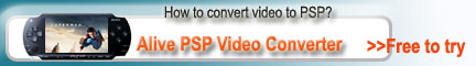 PSP Converter, Convert AVI to PSP, 3G2, or MP4