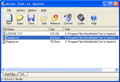 Click to view Alive Text to Speech 6.0.8.2 screenshot